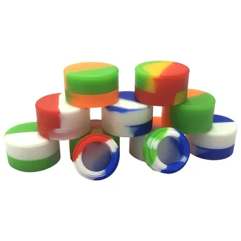 Cylindrical Silicone Liquid Container Cream Pill Storage box Mini Silicone Box Round Shaped Cigarette Cream Box