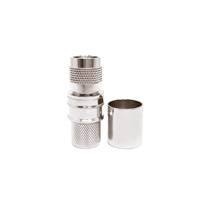 Made in China TNC Straight Type Male Crimp RF Connector for LMR600 12D-FB Coaxial Cable