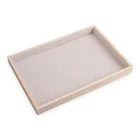 Necklace Cheap Factory Price Solid Wood Ring Necklace Pendant Earring Jewelry Display Wooden Jewelry Tray Wholesale