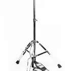 Drum Jazz Drum Chrome Plated Black Straight Metal Hi-hat Cymbal Stands