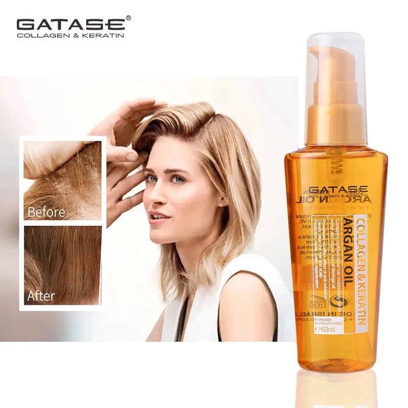 Private Label Natural Organic Keratin Anti Loss Regrowth Hair Treatment Scalp Care Products Wheat Protein Hair Growth Oil