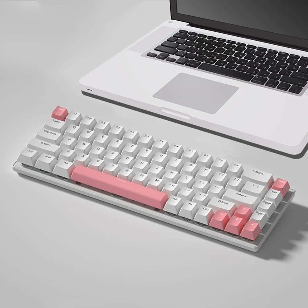 OEM 68 Keys Mechanical Keyboard Custom USB Wired RGB Mini 60% PC Gamer Mechanical Gaming Keyboard