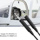 Aviation Headset Active Noise Reduction Carbon Fiber Premium Pilot Headset