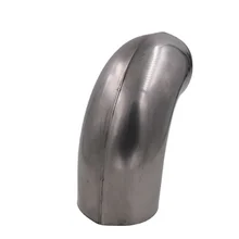 HVAC spiral round pipe fittings laser welded ducting stainless steel galvanized air duct pressed bend elbow