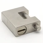 Large Padlock Unbreakable 100mm Rectangle Solid Brass Cylinder IRON Large Padlock