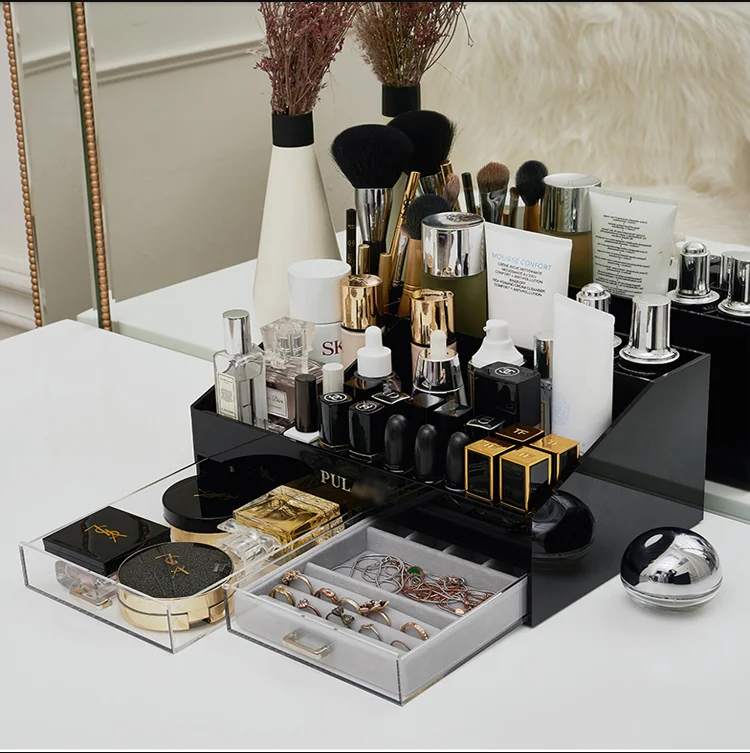 household cosmetic box skin care products dresser receive box drawer type acrylic cosmetics shelf desktop Organizer
