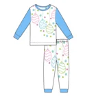 Long Sleeve Pajamas Personal Customization Logo Print Long Sleeve Long Pants Easter Winter Customize Kids Pajamas