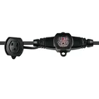 Extension Black Outdoor Extension Cord With 10-outled Evenly Spaced Extension Cord With Safe Cover 50Feet Black