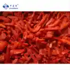 Iqf Pepper Sinocharm BRC-A Approved IQF Red Pepper Strip Frozen Red Pepper Strip