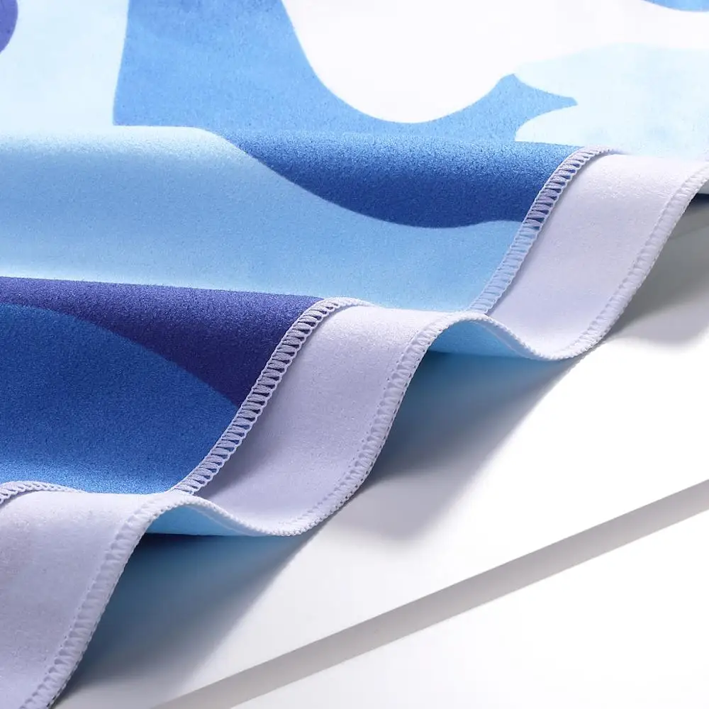 Manufacturer Newest Design Microfiber Kids Hooded Surf Poncho Children Beach Poncho Towel