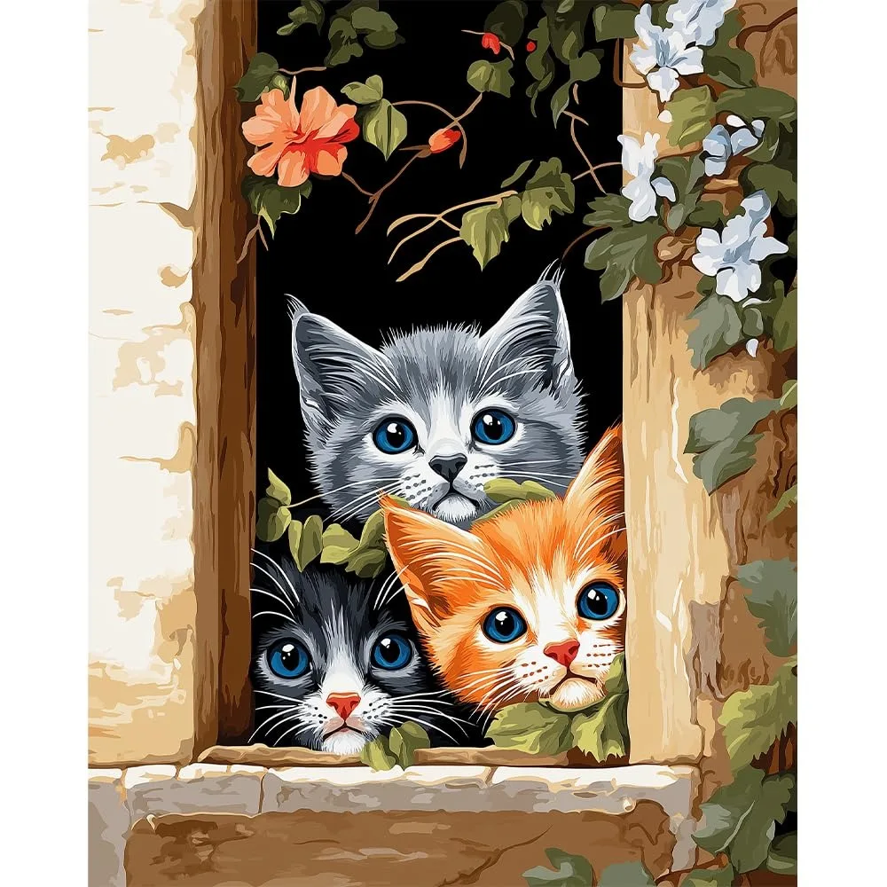 High Quality Paint by Number for Adults Animal ,Paint by Number Kits on Canvas with Brushes DIY Oil Painting by Number Hbcce79a3f951405980a8d0dfeb43b7b0W