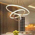Decorative Lamp 2021 Modern Living Room Bedroom Decorative Metal Ring Hanging Lamp Led Ceiling Pendant Lights Chandeliers