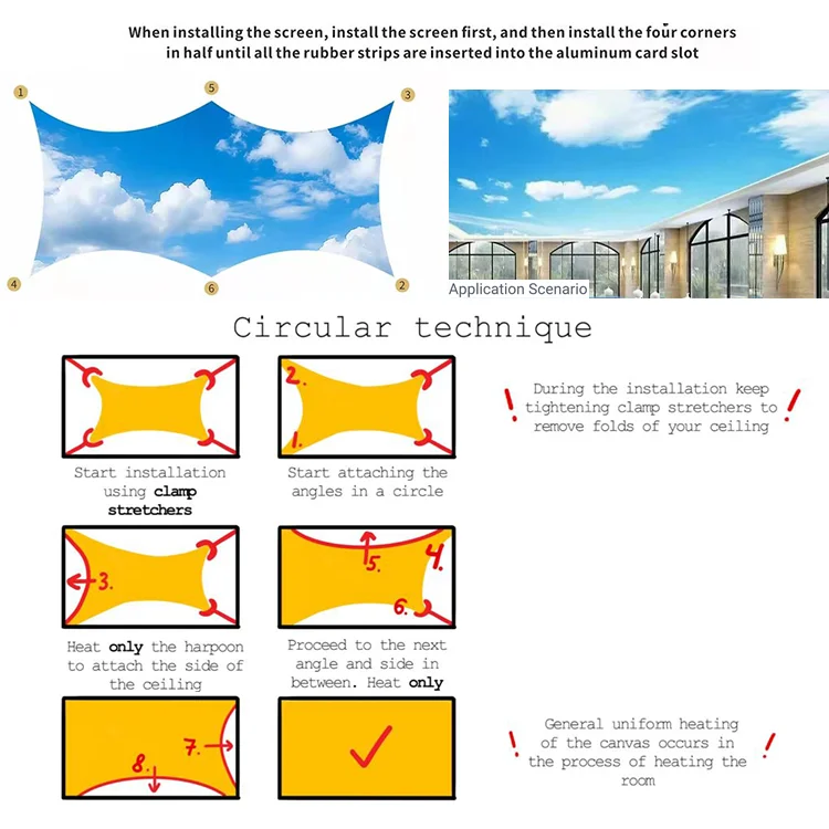 installation tools length 4m stretch ceiling accessories corner clamp-14