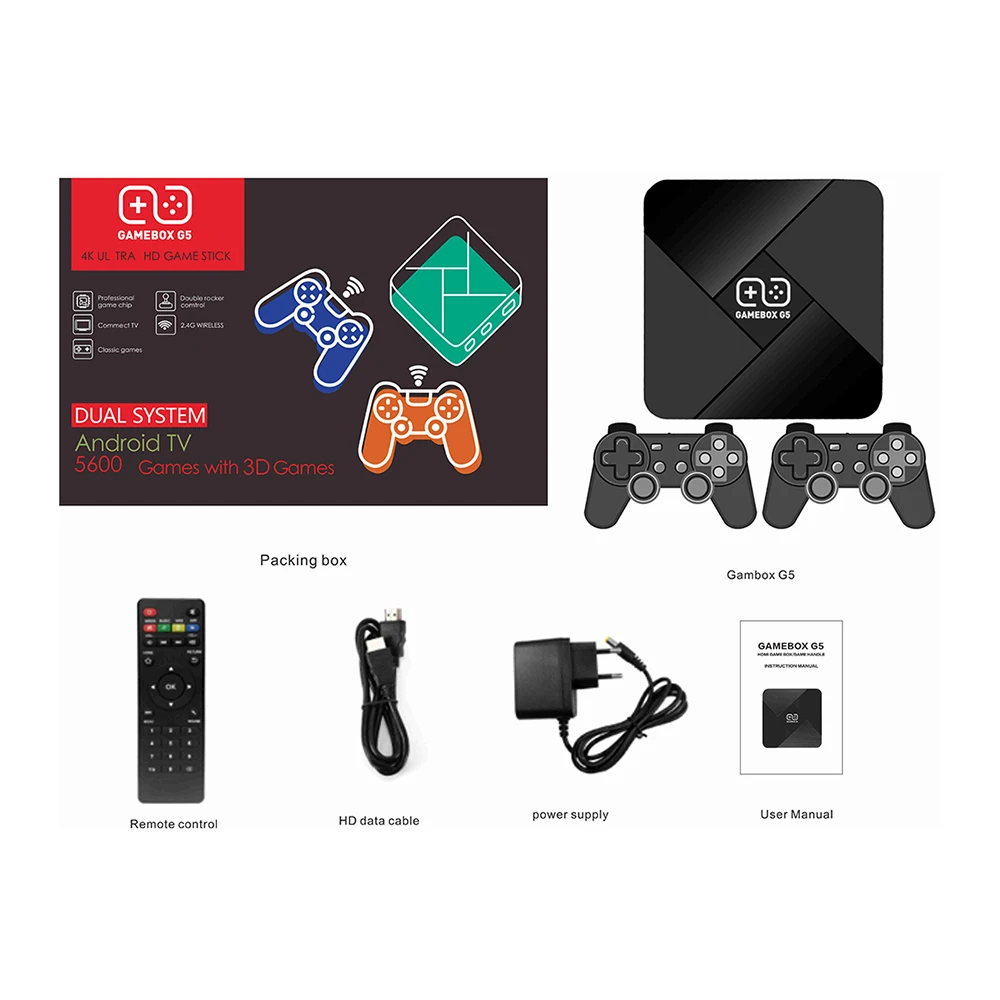 Gamebox G5 Hd 4k Super Console Video Gamebox 50+ Emulator 40000+ Retro  Games With 2.4g Wireless Controller - Buy Retro Game Console,Gamebox G5,G5  Video Game Consoles Product on Alibaba.com