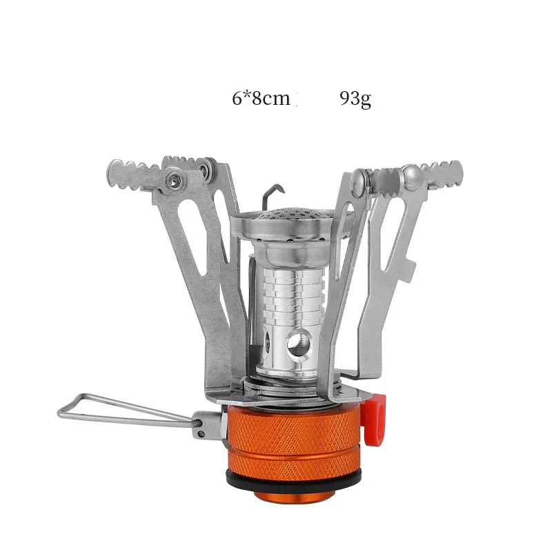 Wholesale Stainless Steel Portable One-piece Outdoor Camping Picnic Furnace Mini Gas Stove Burner for Hiking Cooking