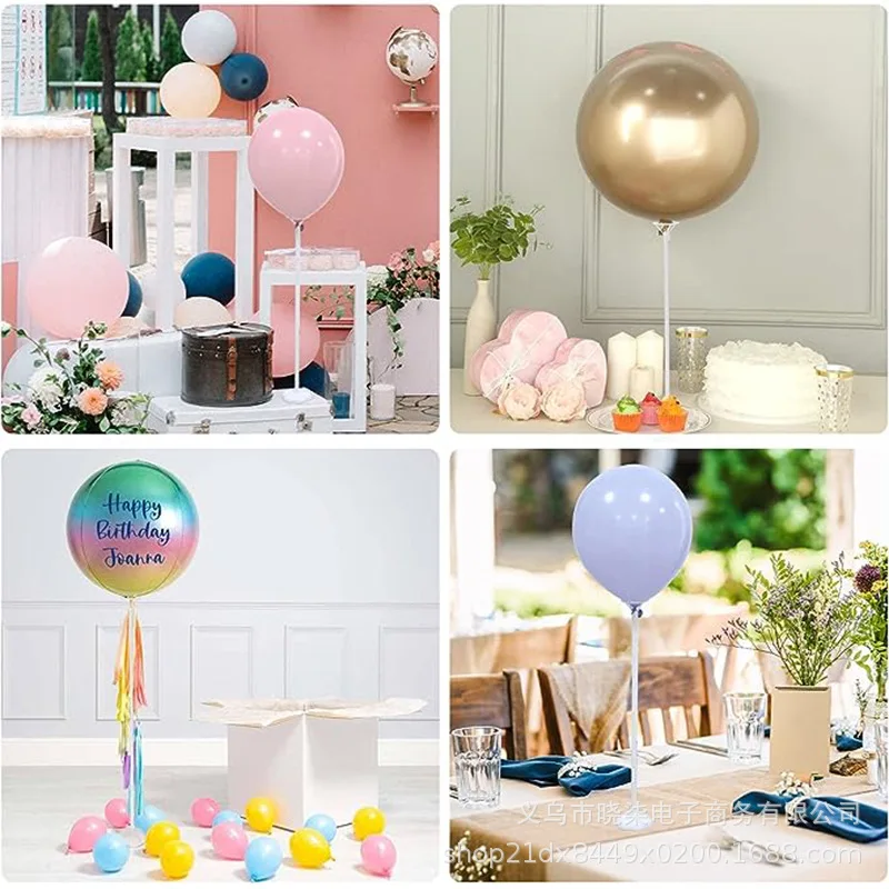 Birthday Party Balloon Support Rod Balloon Floating Bracket Wave Aluminum Film Balloon Birthday Party Layout