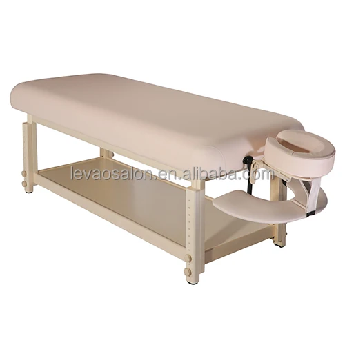 wooden massage table