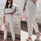 Women's 2021 Autumn New Women's Street Style Loose Sports Casual Sweater Suit Hoodie Suit Two-piece Suit