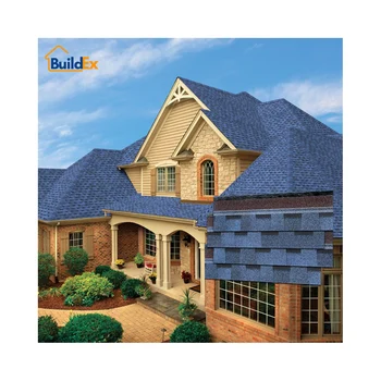 Durable Fire-resistant Asphalt Shingles for Extreme Weather Modern Homes ASTM CE-Qualified Roof materials