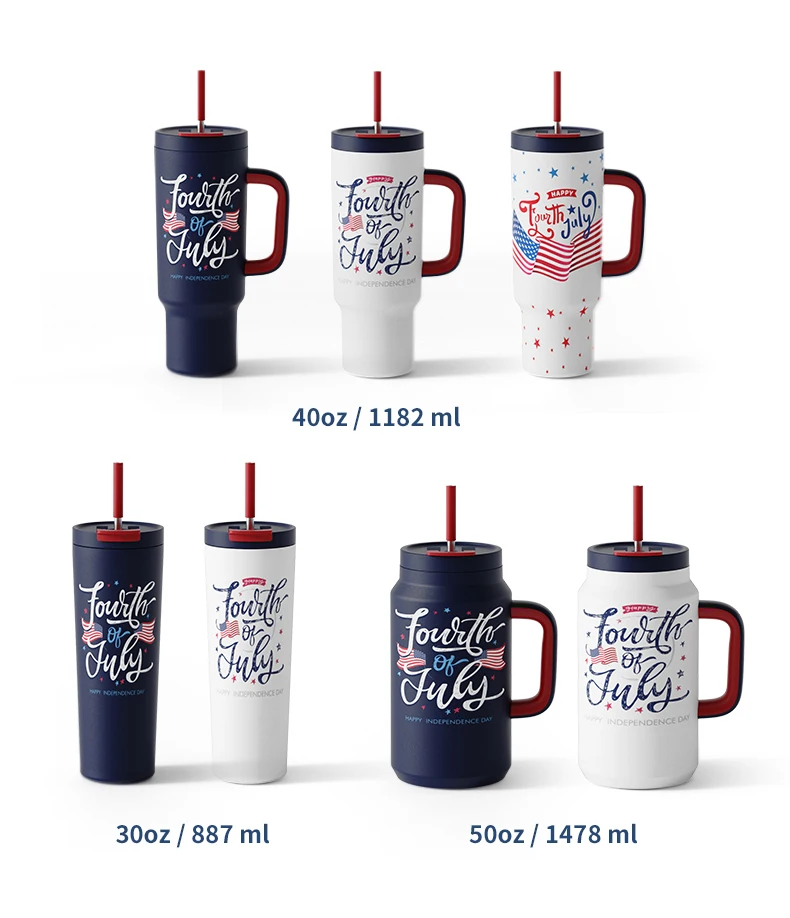 Gifts America Independance Day Product Tumbler Car Tumbler 40oz Mug details