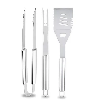 Hot sell 3pcs BBQ Grill tools set fork turner tongs