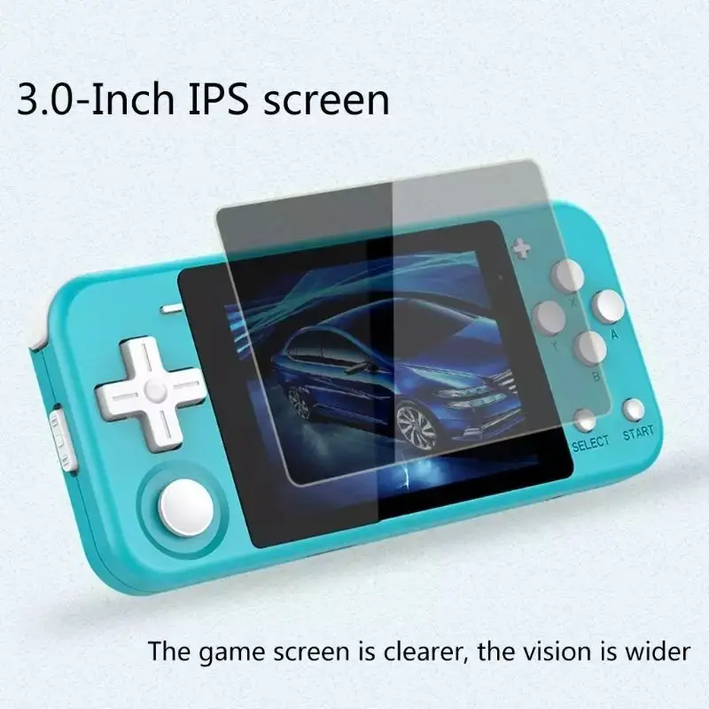 Handheld Game Player 3.0 inch IPS Screen 16GB Dual Open Source System Q90 Game Console