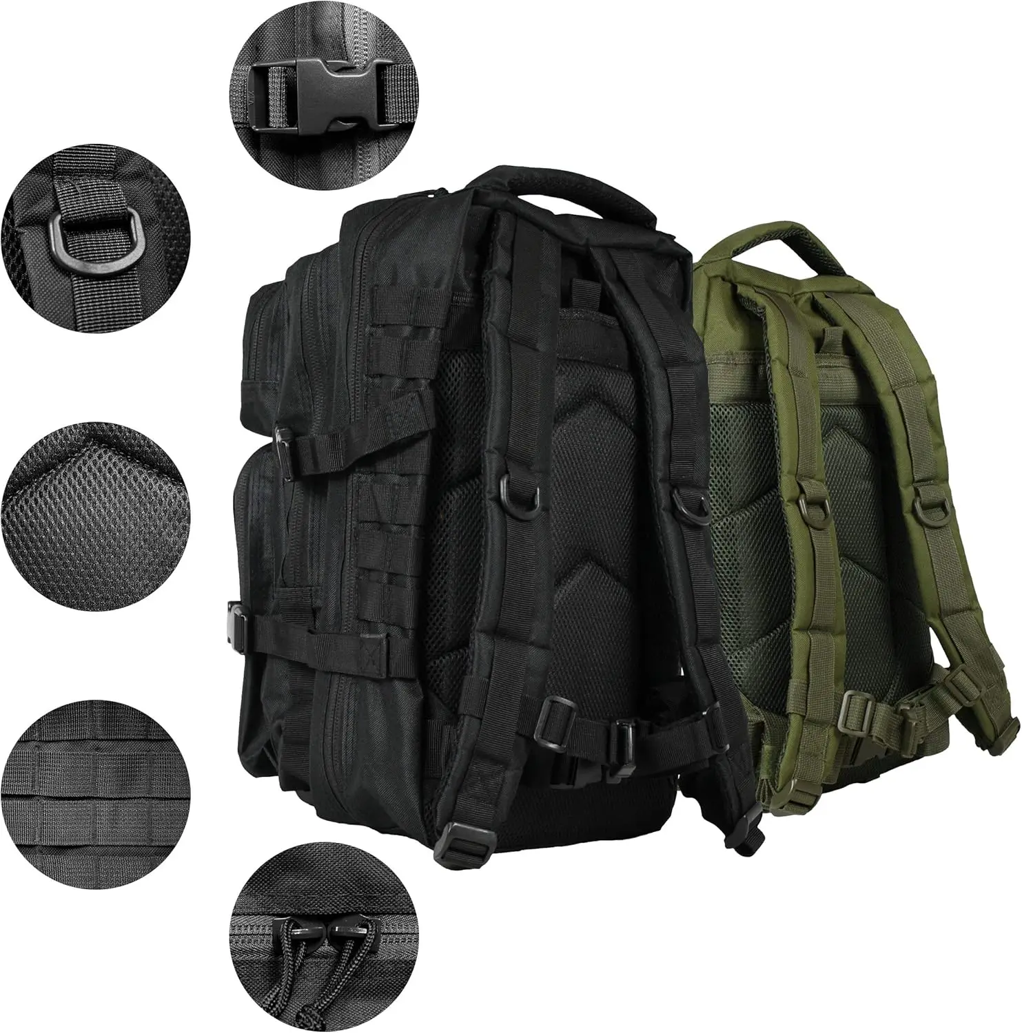 product custom black 30l polyester portable fishing backpack with new design tackle and rod storage fishing box bag513-1