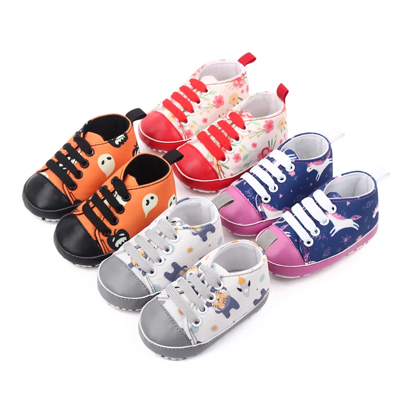 Hot selling high quality cheap canvas baby toddler newborn infant shoes sneakers unisex details