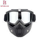 Motorcycle Goggles Mask Professional Fashion Anti Impact Motorcycle Riding Motocross Goggles Face Mask With Glasses