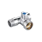 Brass Valve Three-Way Forged Brass Angle Valve For Water