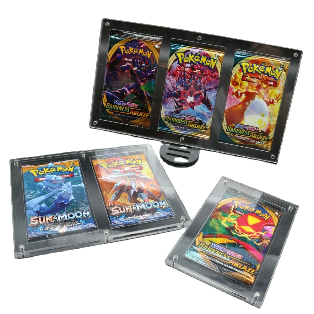 Trading Card Case Booster Box Sealed Pack Clear Acrylic Display Case With  Magnet Open For Gift - Buy Booster Box,Pokemon Acrylic Elite Trainer  Display Guard,Acrylic Display Clear Pokemonn Box Product on Alibaba.com