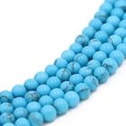 Wholesale Genuine 3A Grade Natural Stone Loose Beads Blue Turquoise 4mm/6mm/8mm/10mm/12mm With Factory Price