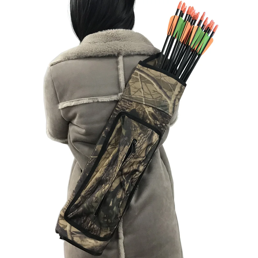 31" Archery Aluminum Arrow Screw-in Tip Quiver Tube Shoulder BagShooting Hunting 