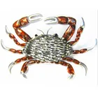 Nautical Metal Nautical Crab Wall Art Decor Perfect Indoor Or Outdoor Hanging Beach Decoration