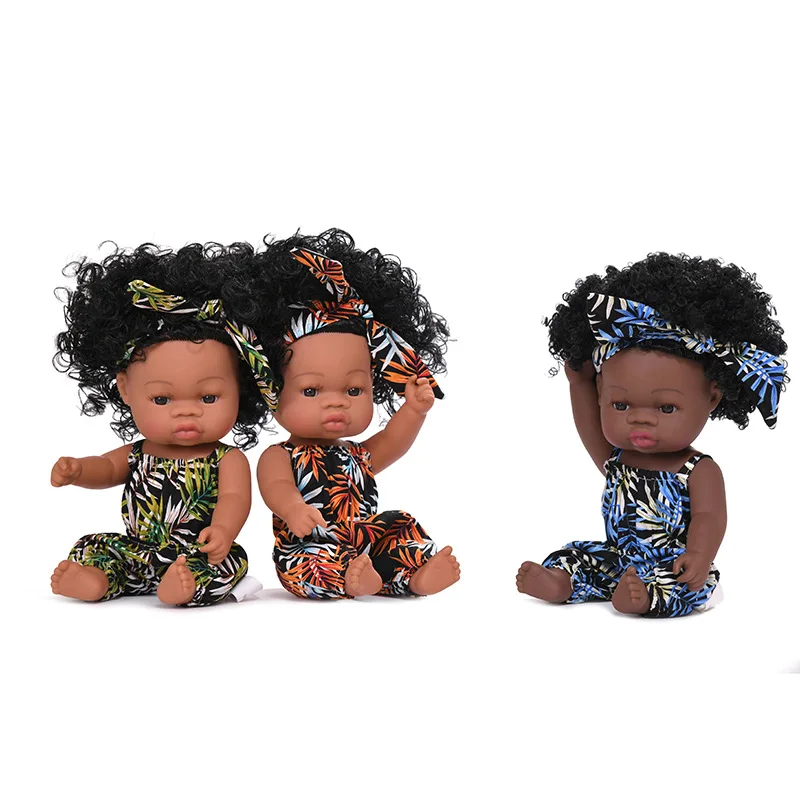Wholesale Black Skin Lifelike Reborn Doll African Doll Vinyl Baby Silicone Soft Baby Dolls