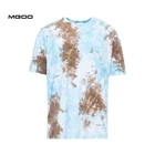 Tie Dye MGOO Latest Design 100% Cotton Marble Tie Dye Oversized T-shirt For Men