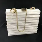 Clutch Clutch Factories Hot Sale Acrylic Bags Evening Bag Fashion Ladies Stone Pattern Fancy Party Clutch Bags