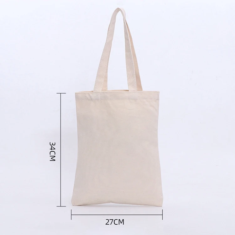Wholesale Cheap Price Printing logo Canvas tote Bags Reusable Eco-Friendly cotton hand shopping Bag with Handle