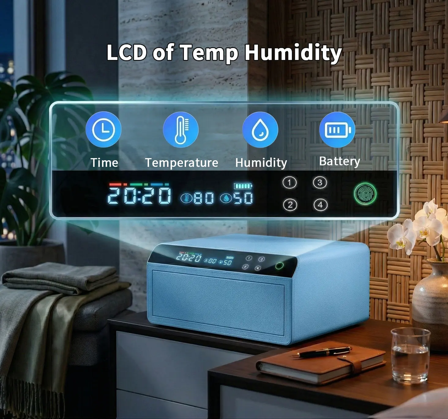 dr 1271 ft ceqsafe smart high security safe jewelry money leather bluetooth drawer safe box home watch winder cash box-3