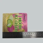 Herbs Pouch Custom Printed Design Cbd Flower Herbs Plastic Packaging Childproof Biodegradable Flat Pouch Bag 3 Side Seal
