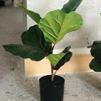 Artificial Ficus pandurata Hance Plants bonsai for Home Decoration