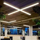 Led Strip Light Led ETL CETL DLC UGR 19 130LM 0-10V 4ft 8ft Up Down Dimmable Led Dining Strip Linear Bar Light