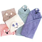 Bath Towel Baby Factory Direct Sales Children's Bath Towel Bamboo Fiber Terry Baby 4 Seasons Hooded Bath Towel Baby Cape