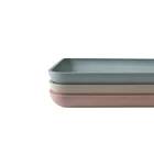 Food Tray Serving Tray Eco-Friendly Rolling Snacks Antiskid Antiskid Food Serving Tray For Home
