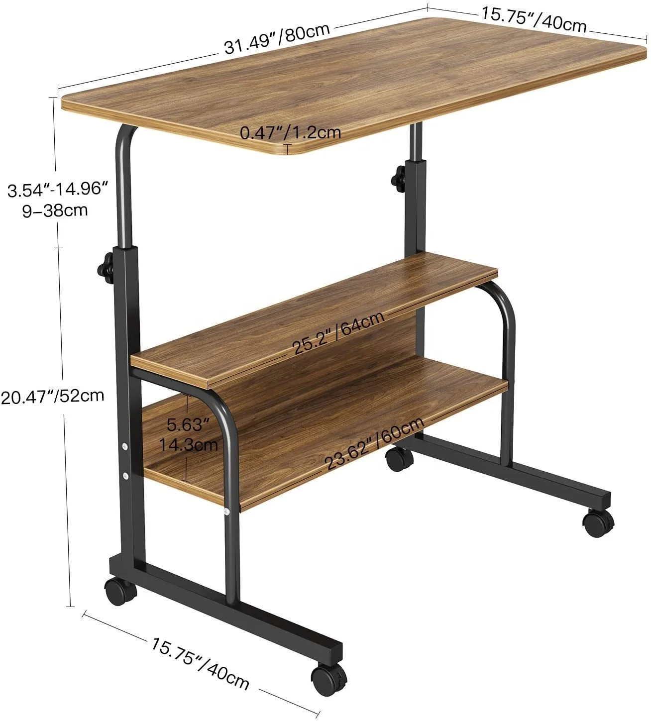 Bedside Table Moveable Home Bedroom Small table simple Desk lazy computer lift table