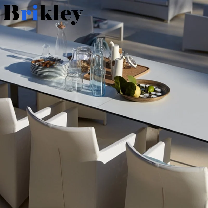 Brikley HPL Table with Compact Laminate Material and Aluminum Base supplier