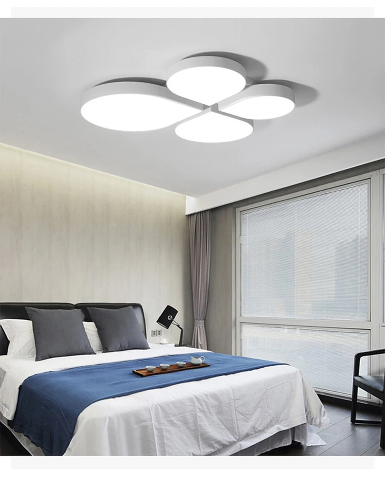Simply Nordic Creative 4 Petals Surface Mounted Living Room Modern LED Ceiling Lamp