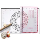 Food Grade Non-Slip Non Stick Silicone Pastry Mat Rolling Baking Sheet With Measurement