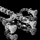 European Glass Glass Wholesale European Luxury Fashion Clear Crystal Glass Wedding Candelabra Centerpieces
