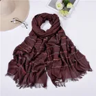Fashion Silk Scarf New Style Dissimilarity Fashion Popular Colorful Stripes Long Narrow Silk Satin Scarf Women